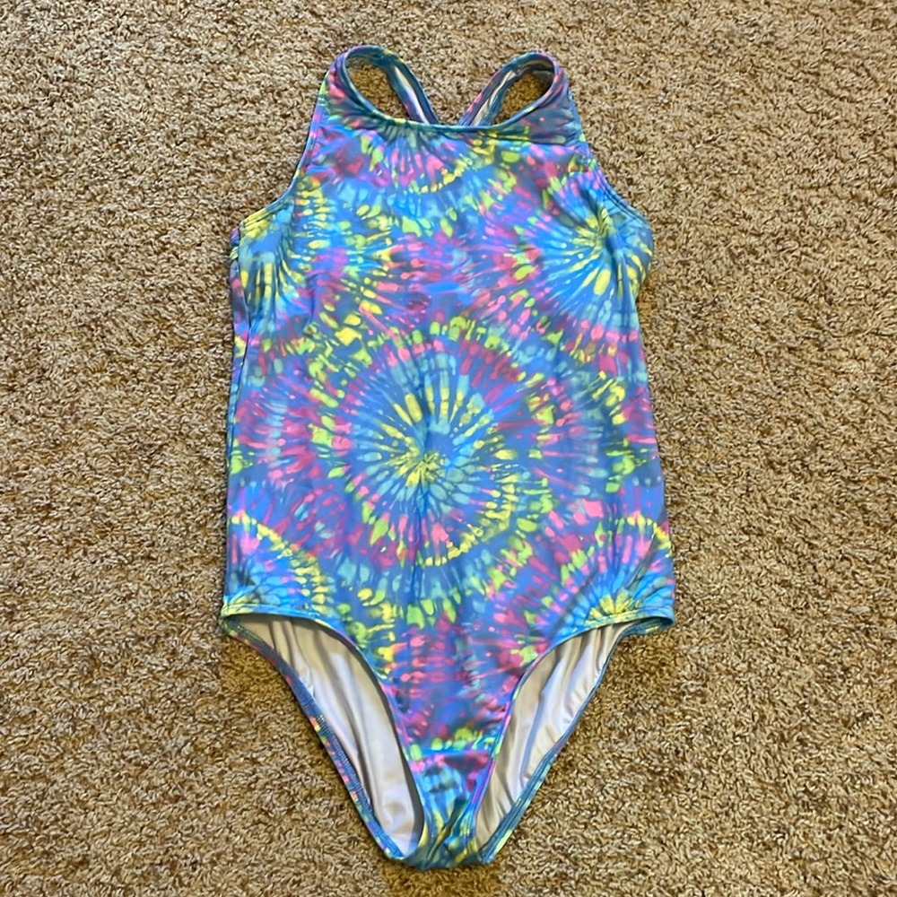 Lands End girl swimsuit size 16 EUC